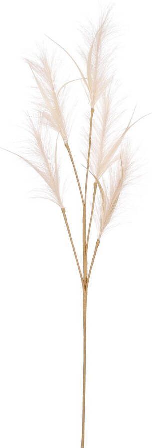 House of Seasons pluimgras losse steel tak meerdere stengels creme wit 98 cm Decoratie kunst bloemen