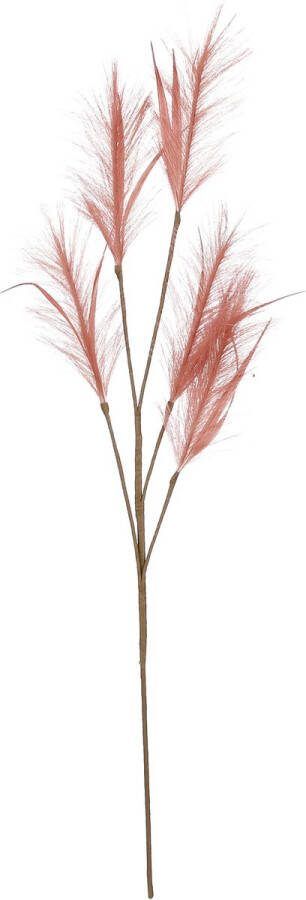 House of Seasons pluimgras losse steel tak meerdere stengels oudroze 98 cm Decoratie kunst bloemen