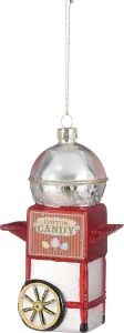 House of Seasons Suikerspinmachine Kerst Ornament L5 x B12 5 x H12 5 cm Rood