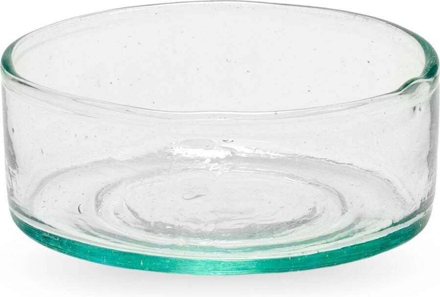 Household Hardware yoghurt kommen recyceled glas mondgeblazen set van twee