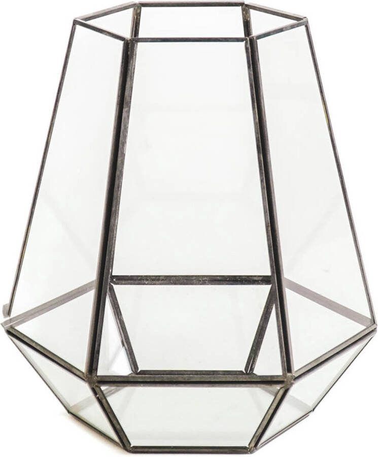 Housevitamin HV Windlicht Glas & Messing -18x20.5cm