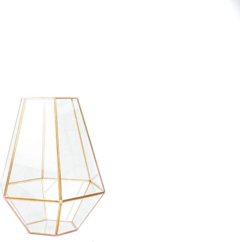 Housevitamin HV Windlicht glas & messing 24 5x30cm