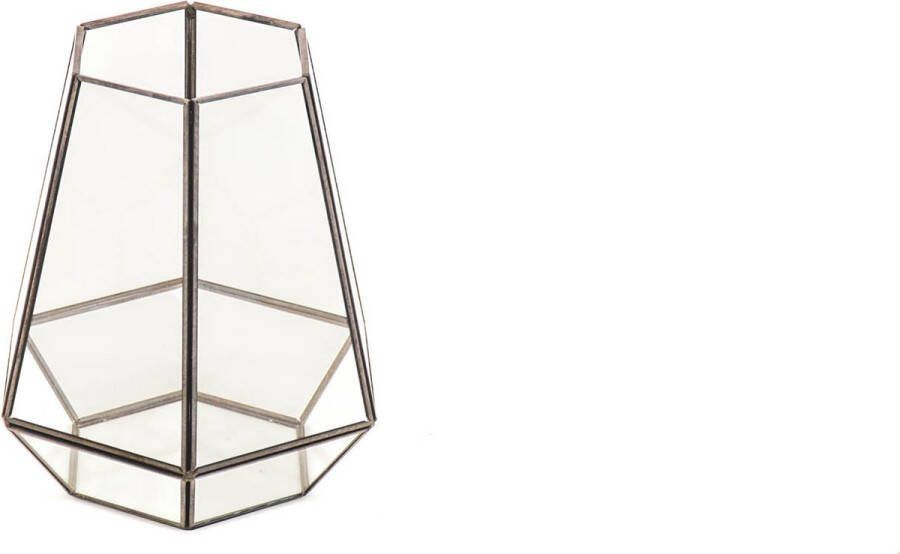 Housevitamin HV Windlicht glas & messing 24 5x30cm