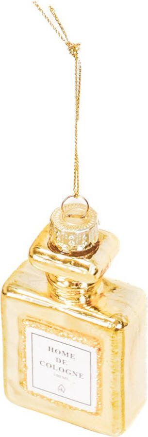 Housevitamin Kerst Ornament Parfum Kerstbal Glas Goud 5x2 5x9cm
