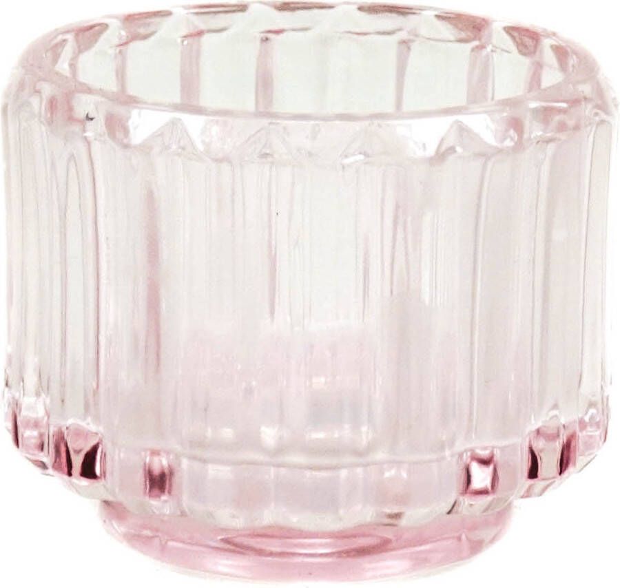 Housevitamin Waxinelichthouder- Pink -8x6.5cm