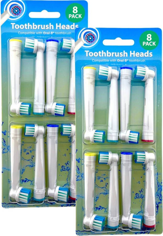 Houseware Products Opzetborstels 16 Stuks Geschikt voor Oral-B Tandenborstels