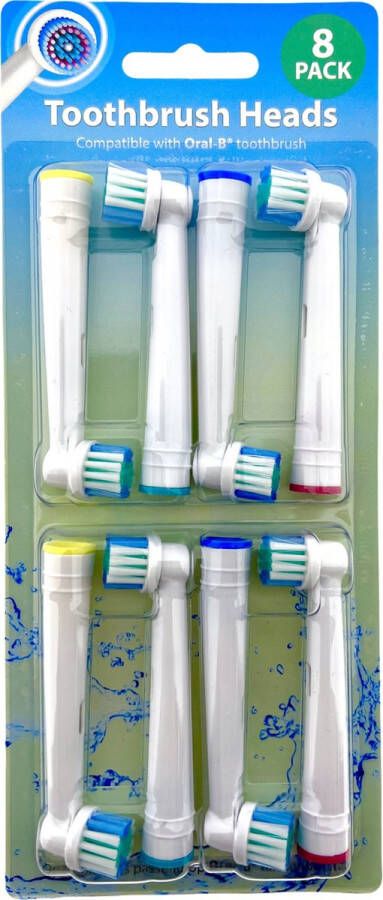 Houseware Products Opzetborstels 8 Stuks Geschikt voor Oral-B Tandenborstels