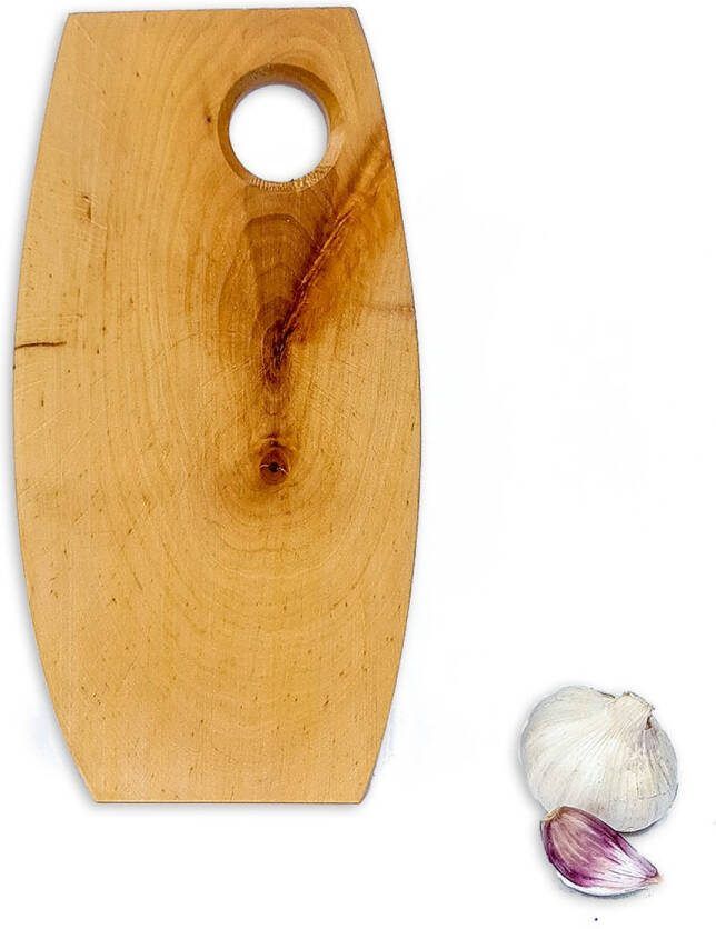 HoutenFrits Serveerplank Borrelplank snackplank Rustiek geolied elzenhout L 28-33 cm