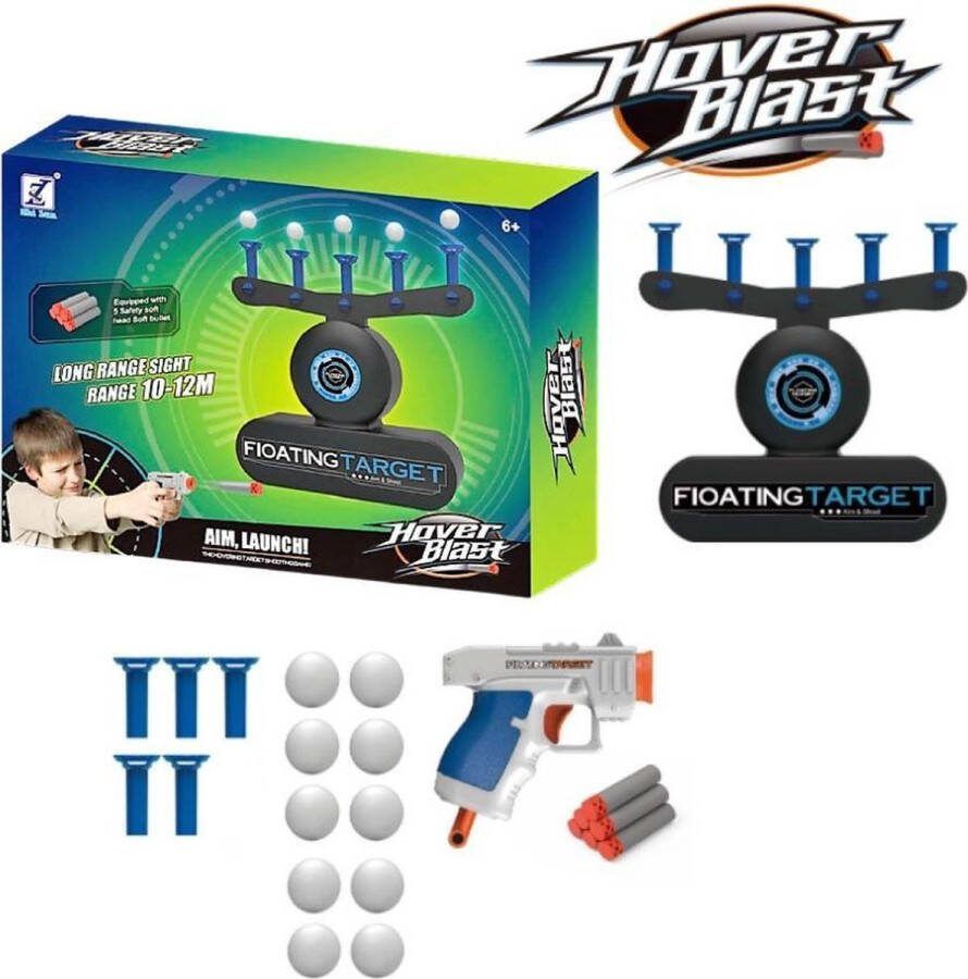 Hover Blast Schietspel | Floating Ball Shooting Game | Target Shooting | Floating Ball | Schietspel met Balletjes Zweven | SpeelgoedBlaster met Zwevende Balletjes | Pistool | Blaster | Drinkspel | Schietspel voor Kinderen en Volwassenen