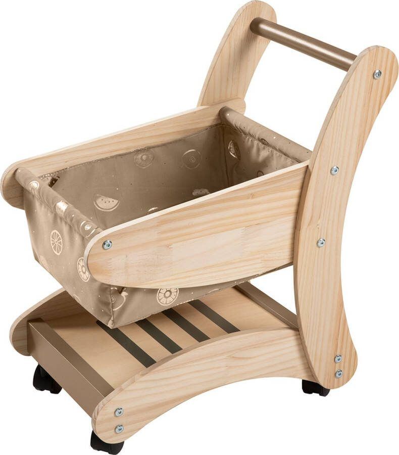Howa Houten Speelgoed Winkelwagen Boodschappenwagen “Lucky” Accessoires Winkeltje 48823