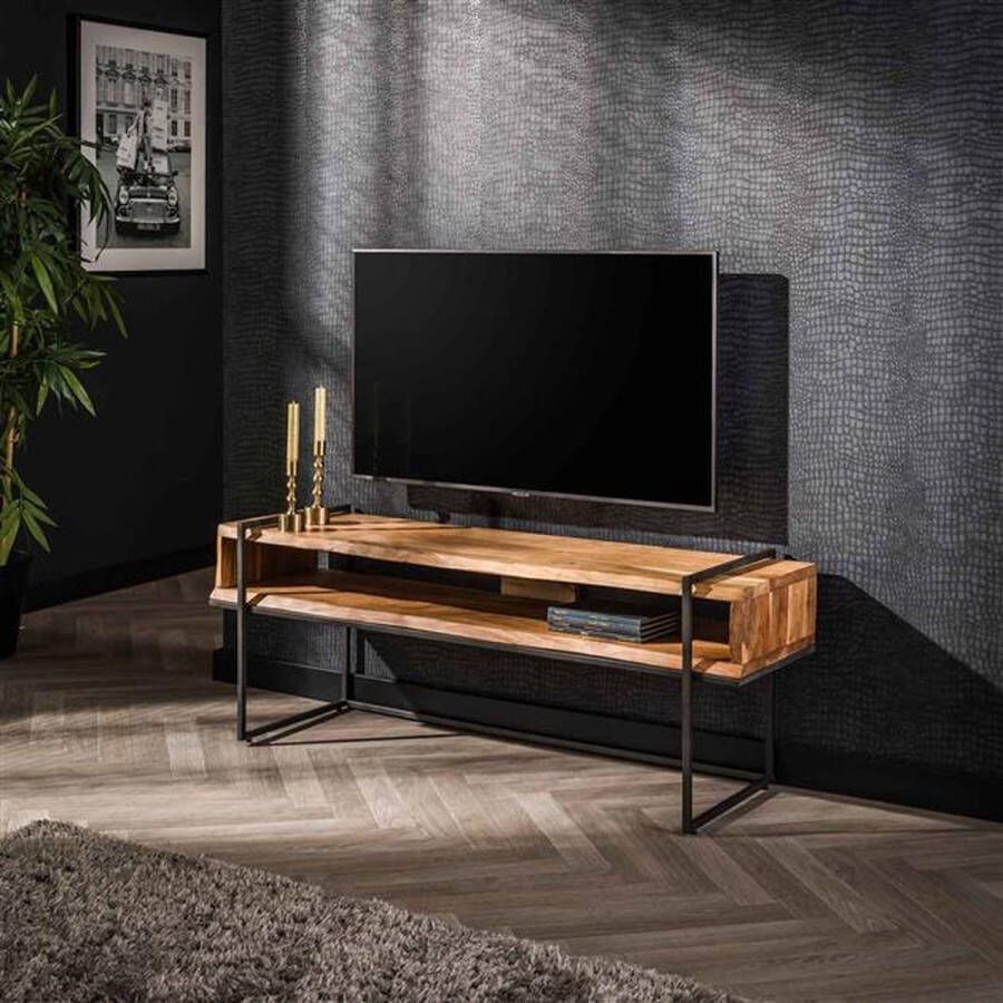 Hoyz Collection TV-meubel Edge Open Vak Acaciahout 135cm