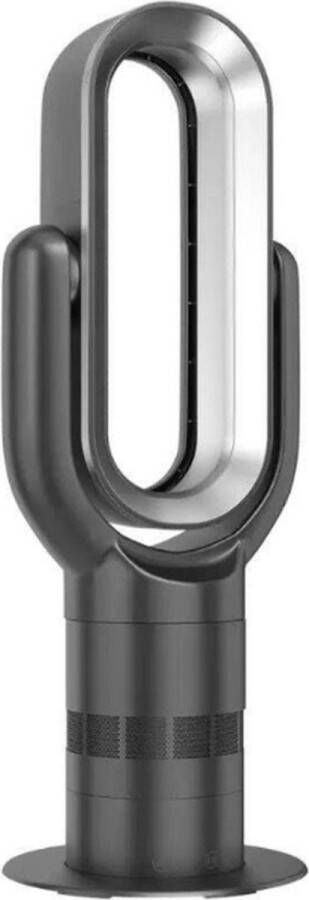 Hozard Bladeless Ventilatorkachel Verwarming Heater Luxe 2 in 1 Heating & Cooling Tower Ventilator Timer Afstandsbediening Zwart Zilver
