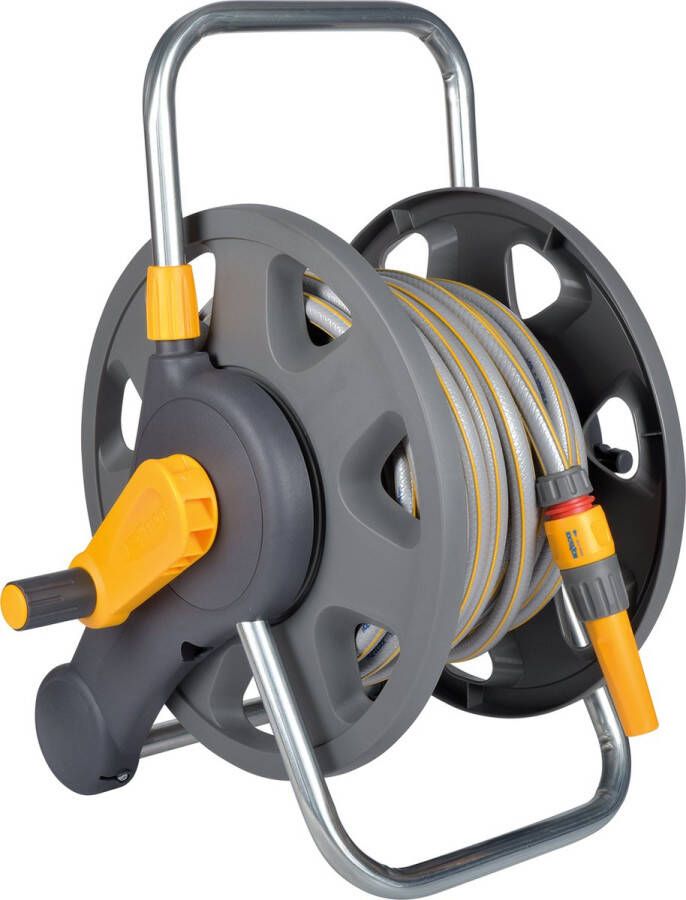 Hozelock Tuinslanghaspel 2-in-1 compleet met 25m slang voorgemonteerd - Foto 2