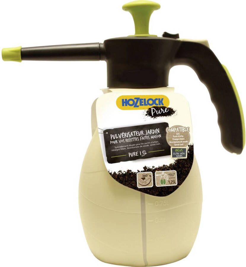Hozelock hand drukspuit PURE 2 liter voor natuurlijke gewasbescherming