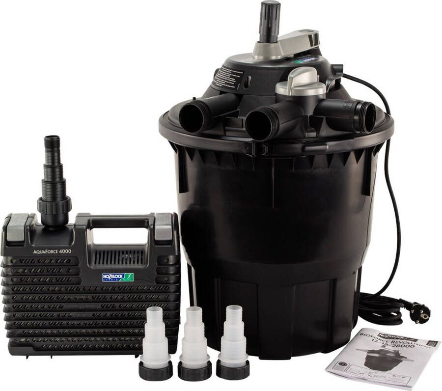 Hozelock Bioforce 18.000 Revolution filterset Aquaforce 6.000 filterpomp 24 watt uvc lamp
