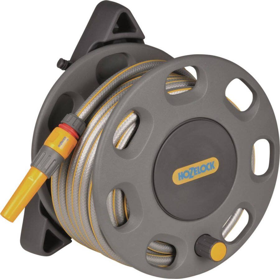 Hozelock Tuinslanghaspel wandbevestiging compleet met 15m slang