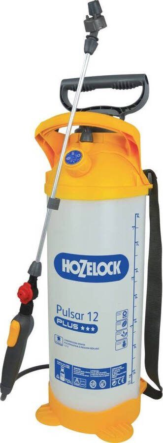 Hozelock drukspuit PULSAR PLUS 12 liter voor gewasbescherming & onkruidbestrijding
