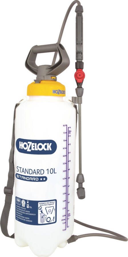 Hozelock drukspuit STANDARD 10 liter voor gewasbescherming & onkruidbestrijding