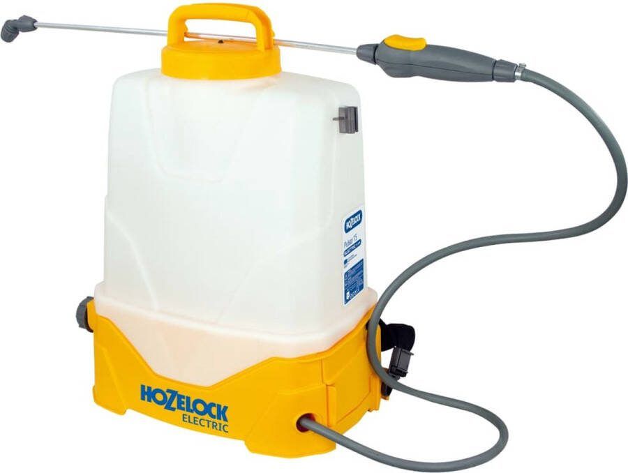 Hozelock elektrische drukspuit 15 liter voor gewasbescherming & onkruidbestrijding