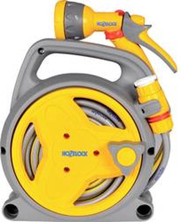 Hozelock Pico Reel 10 meter haspel met aansluitstukken en broes met 5 sproeistanden