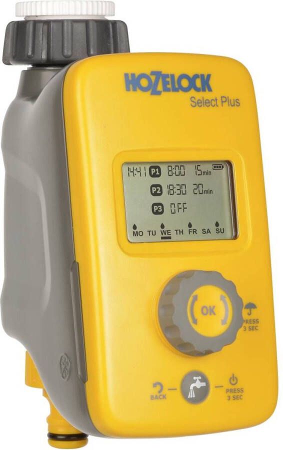 Hozelock Select Plus Controller 2224 0000 Besproeiingsbesturing werkt op batterijen
