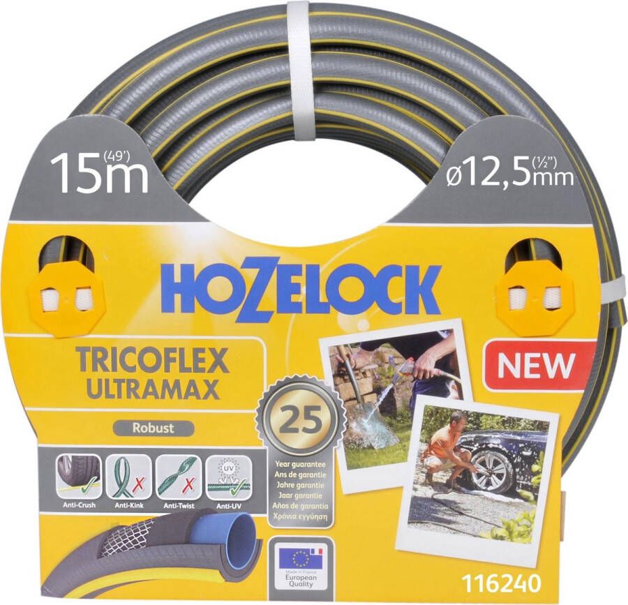 Hozelock Tricoflex Ultramax slang Ø 12 5 mm 15 meter universele tuinslang