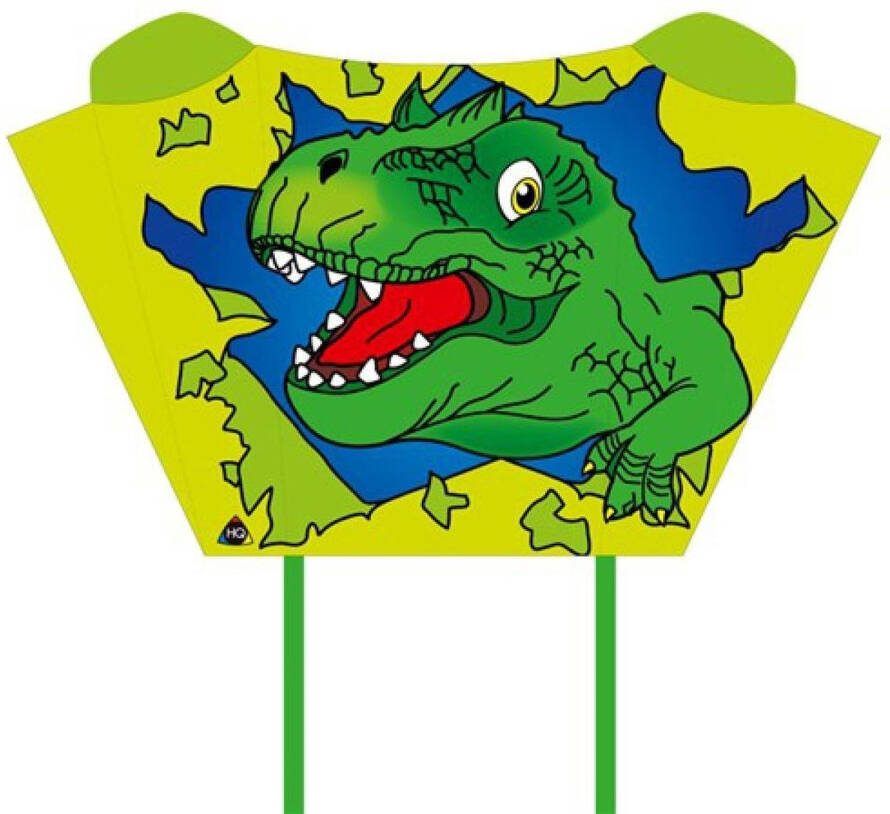 HQ Invento Hq Kites Vlieger Sleddy T-rex 76 Cm Polyester Groen 2-delig