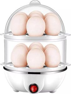 HR Goods Electrische Eierkoker Geschikt voor 1 14 eieren Wit