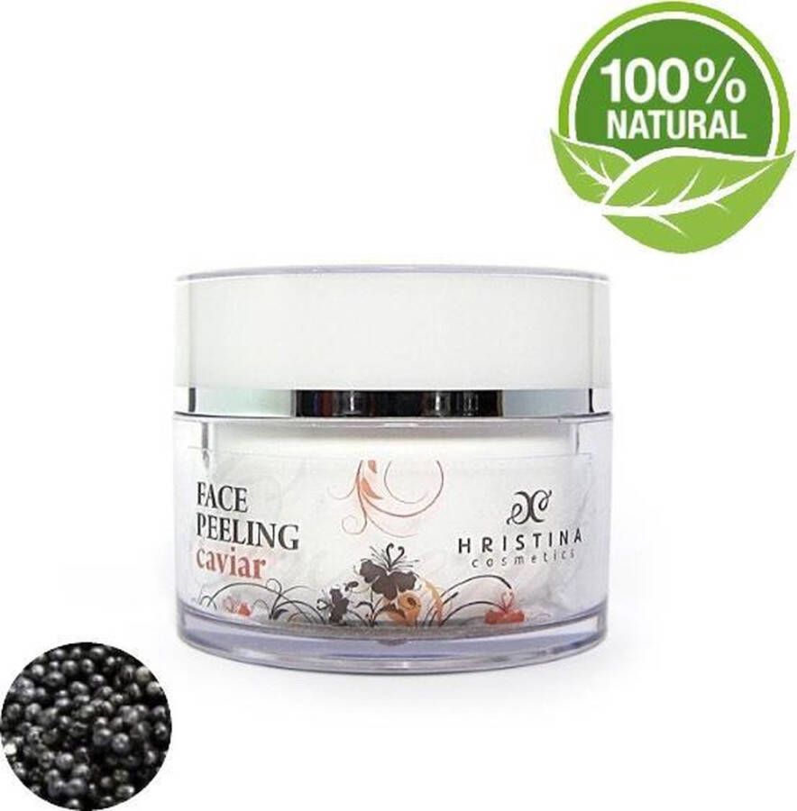 Hristina Caviar Face Scrub 100% Natural Met Collageen Kaolin & Vitamine E 100ml