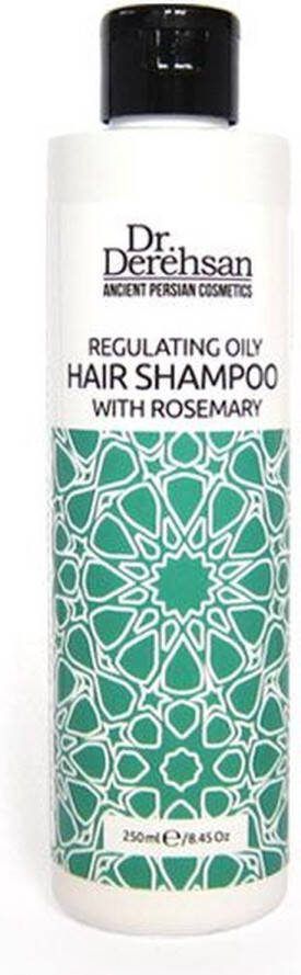 HRISTINA COSMETICS Sulfaatvrij Shampoo voor vet haar met rozemarijn kokos olie tegen vet en jeuk van de hoofdhuid 250ml