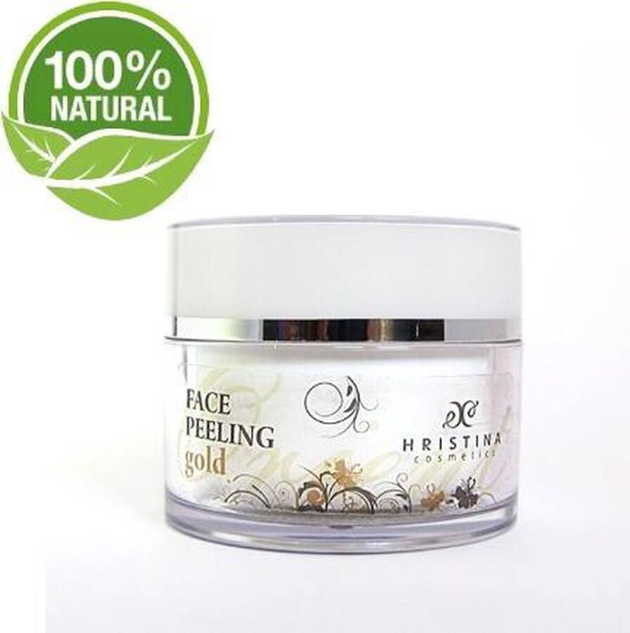 Hristina Gold Face Scrub 100% Natural Met Collageen Elastine & Vitamine E 100ml