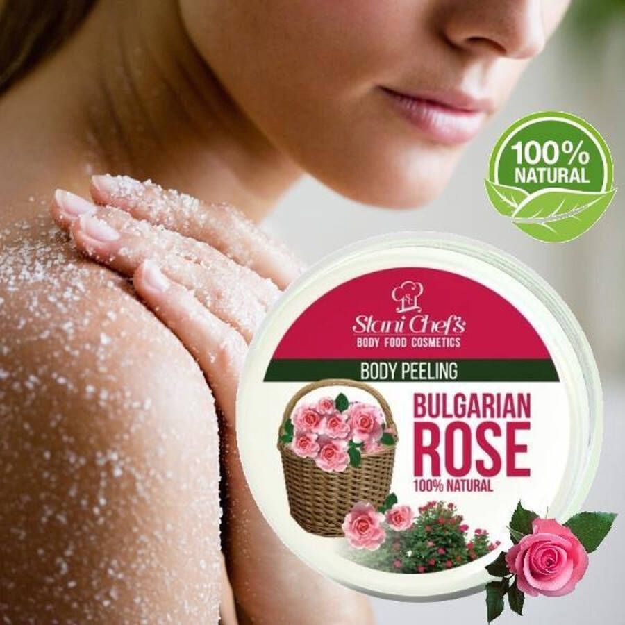 Hristina Organic Body Scrub Bulgarian Rose 250ml