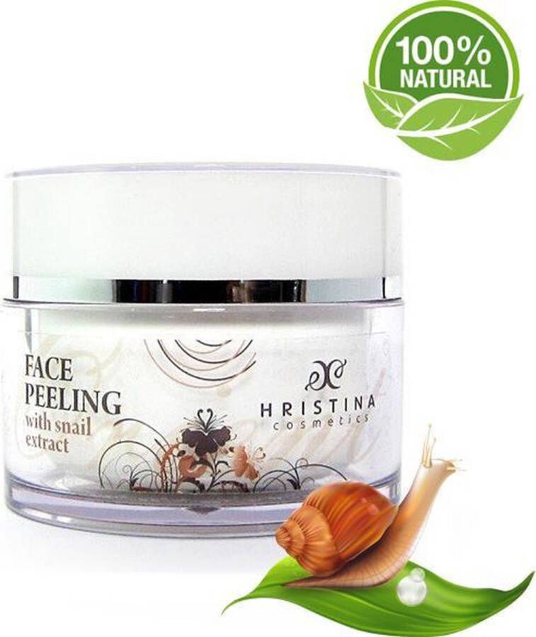 Hristina Slakken Anti-age Face Scrub 100% Natural Met Collageen & Elastine 100ml