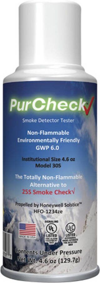 HSI Fire & Safety Group Europe Professioneel gecertificeerd testgas voor rookmelders (niet brandbaar) PurCheck 150ml