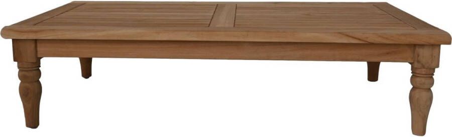 HSM Collection -Rechthoek Tuinsalontafel Bahama-125x70x30-Naturel-Teak