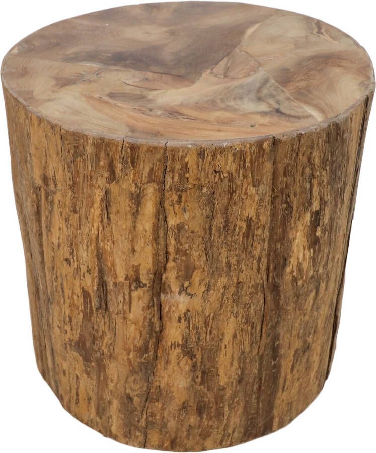 HSM Collection Boomstam bijzettafel Root Ø45cm teakhout naturel