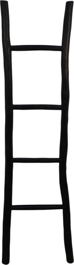 HSM Collection Decoratieve ladder 150 cm zwart