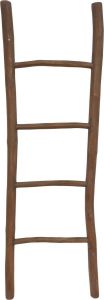 HSM Collection Decoratieve ladder Pank 50x6x150 Antiek Teak