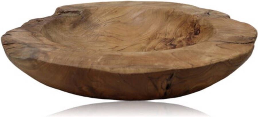 HSM Collection Fruitschaal large ø38-45 cm blank teak