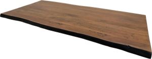 HSM Collection Tafelblad live edge 200x100x5 Walnoot bruin Acaciahout