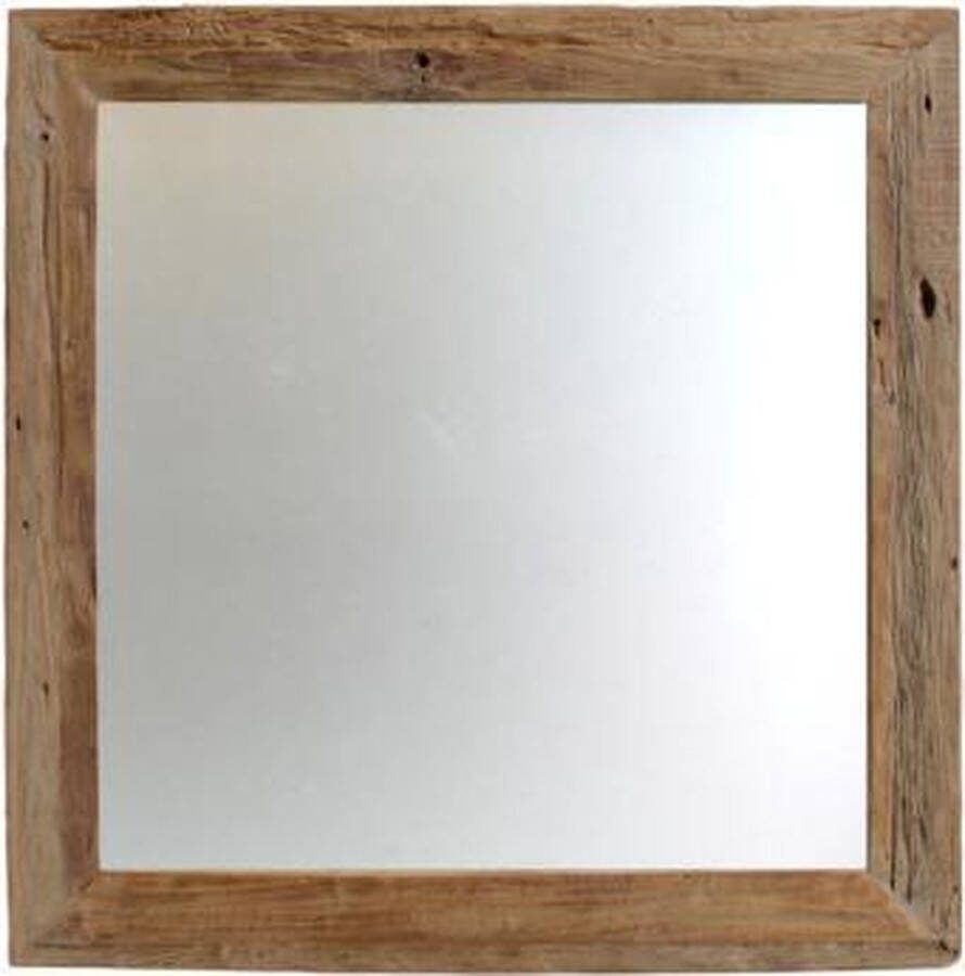HSM Collection Wandspiegel Rustiek 80x80 cm drijfhout teak