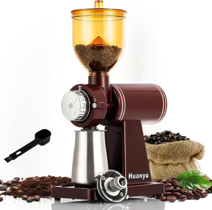 Huanyu Elektrische Koffiemolen 250G 200W 8 Versnellingen