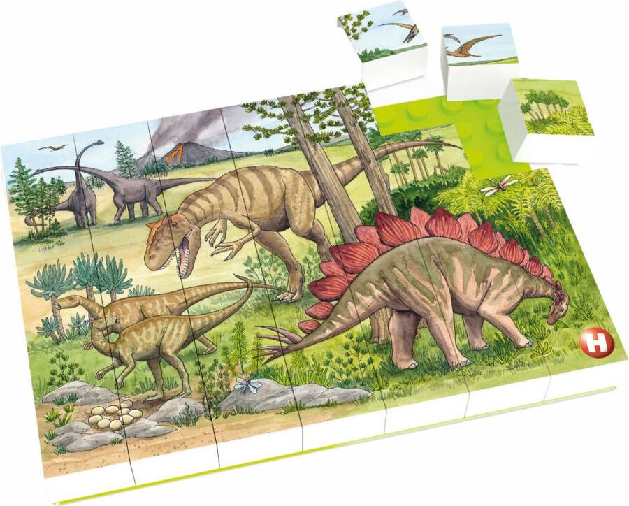 Hubelino Blokpuzzel Dinosaurus Wereld 35st.