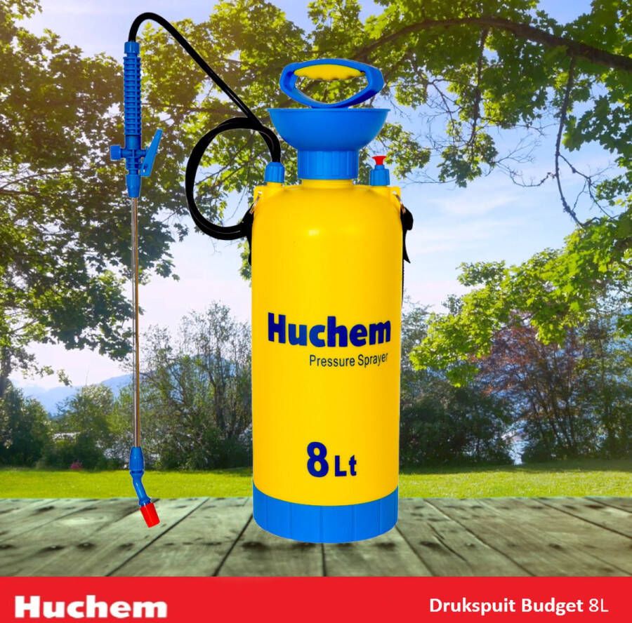 Huchem Drukspuit 8L Vernevelaar Handsproeier Nevelspuit Sprayer