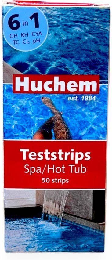Huchem Teststrips Spa Hottub Whirlpool 50 st. 6 in 1 Aquarium Pool