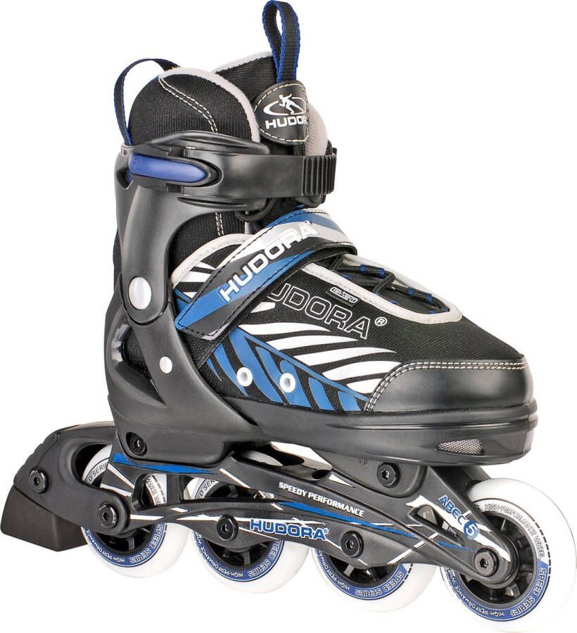 Hudora Kinder inline skates Leon Blauw Zwart maat 33-36