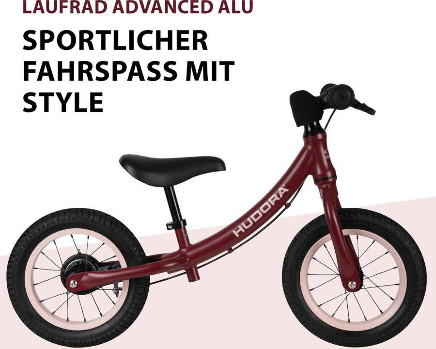 Hudora Loopfiets Advanced Alu Bordeaux