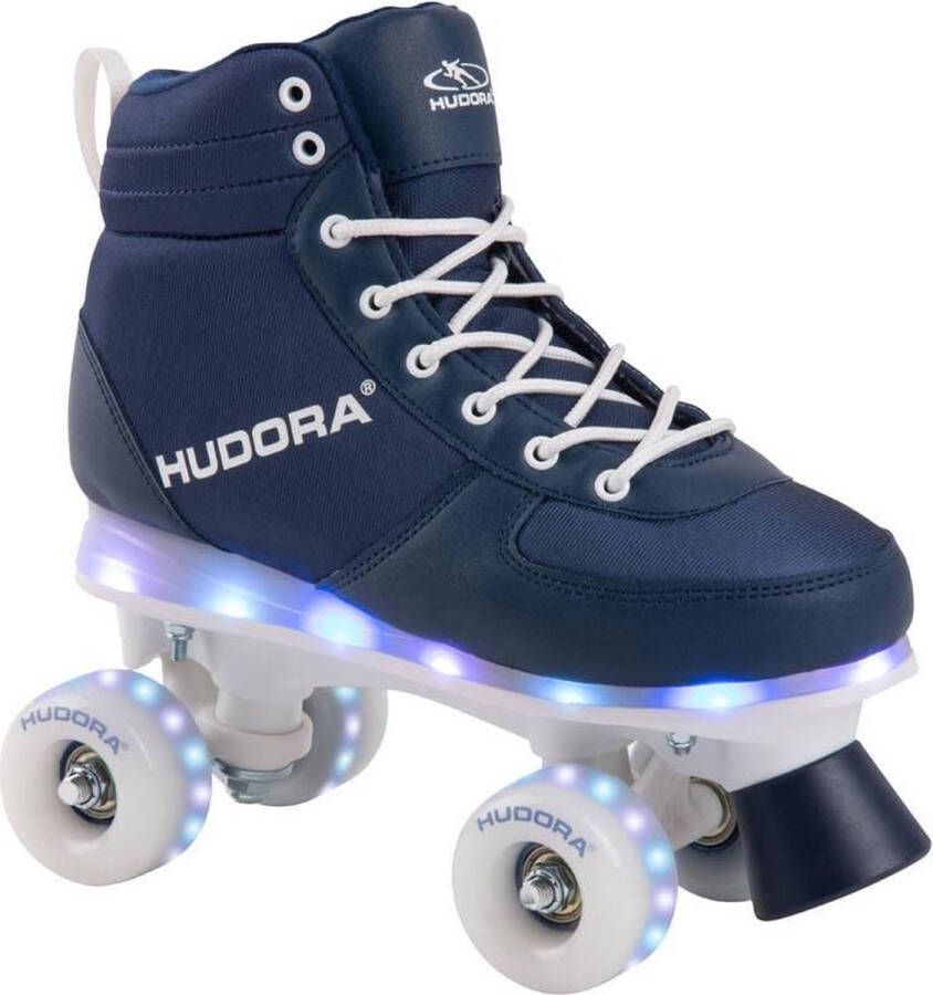 No brand Hudora Rolschaatsen Blauw met LED Maat 33-34
