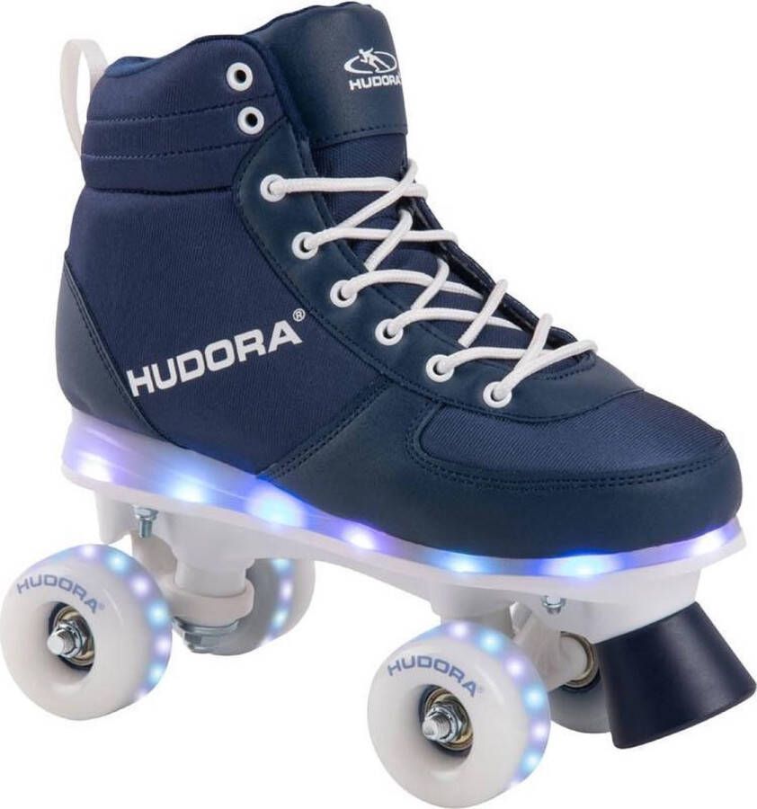 Hudora Rolschaatsen Blauw met LED Maat 37-38