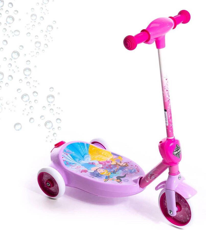 Huffy Disney Princess Elektrische Kinderstep met echte bellen 3 tot 5 jaar Batterijgedreven (6V) Met Bellenmachine Met Assepoester Belle & Jasmine